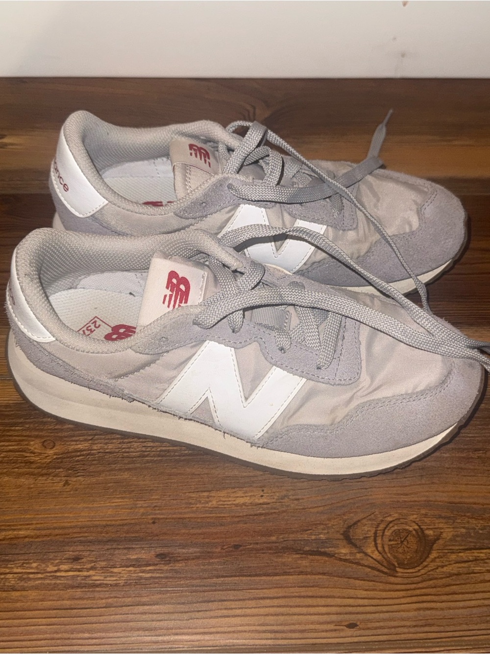 New Balance Light Gray & White Classic Runner